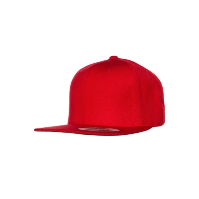 Obrázek Flexfit Unisex Classic Snapback Cap, dámská a pánská čepice, k dostání ve více než 20 barvách, jednotná velikost, červená