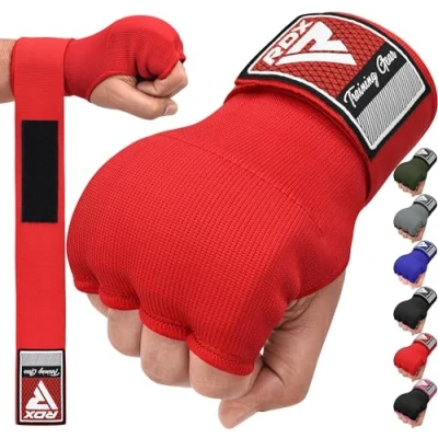 Obrázek RDX Gelové vnitřní rukavice Boxy MMA Muay Thai Training, elastické boxerské bandáže 75 cm dlouhé na zápěstí, pro bojové sporty Sparring ruční Inner Boxing Gloves Punchingové