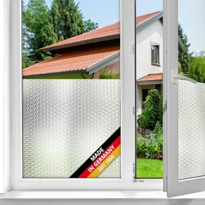 Obrázek d c fix Okenní fólie Steps mozaika samolepicí 45 cm x 2 m neprůhledná pro vizuální ochranu ochrana před pohledy na okno z mléčného skla lepicí