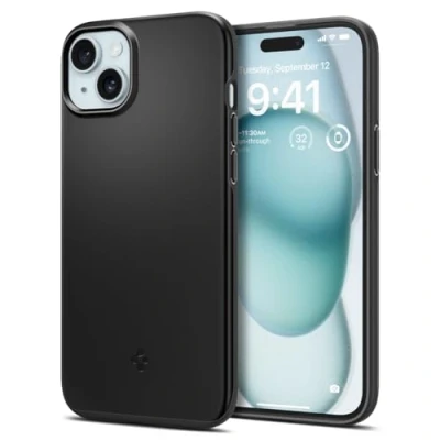 Obrázek Spigen Thin Fit pouzdro kompatibilní s iPhone 15 černé