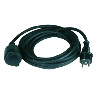 Obrázek UNITEC Gumové prodloužení H05RR F3G1,5mm² 5 m, IP 44, černá