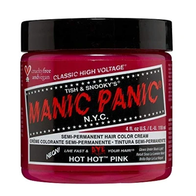 Obrázek Manic Panic Hot Pink Classic Krém, Vegan, Cruelty Free, Semi Permanent Hair Dye 118 ml