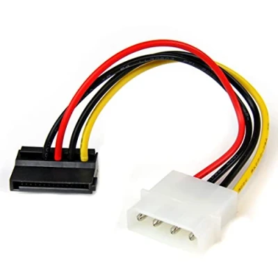 Obrázek StarTech.com 15 cm 4 Pin Molex na SATA kabel vlevo zahnutý konektor/zdířka