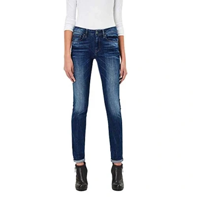 Obrázek G STAR RAW dámské džíny 3301 Ctr Hg Wmn, Modrá (Medium Aged 60877 8464 071)