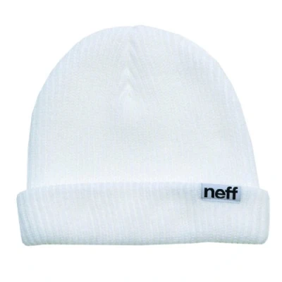 Obrázek Neff Herren Fold Beanie Mütze, Weiß, Einheitsgröße EU