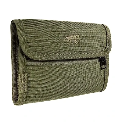 Obrázek Tasmanian Tiger TT ID Wallet peněženka na suchý zip se 3 přihrádkami kreditní karty, 2 okénky, bankovky a přihrádkou mince (olivová)