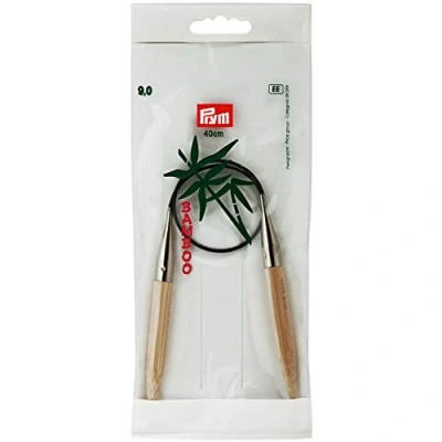 Obrázek Prym 221533 kruhové pletací jehlice 40 cm, 9,00 mm kulatá jehla, bambus, přírodní, 9