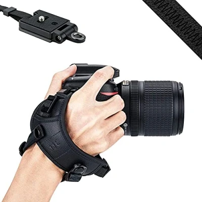 Obrázek JJC Poutko na ruku pro DSLR kamery Canon Nikon(s arca Swiss typ desky)