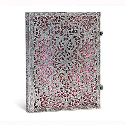 Obrázek Paperblanks Stříbrně filigránská kolekce poznámkový blok, velký, Flexi linkovaný, jemně růžový, ultra (230 x 180)