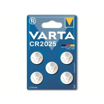 Obrázek VARTA baterie CR2025 Lithium placate (5 KS v baleni)