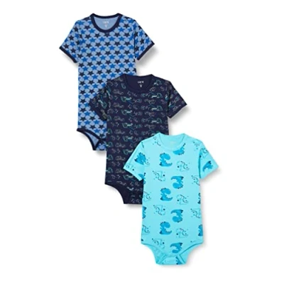 Obrázek Care Unisex Baby Bodysuit (balení 3 ks), Dark Navy (778)