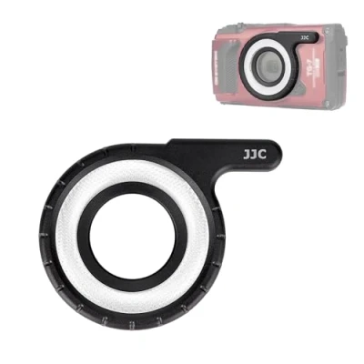 Obrázek JJC Makro LED Lichtleitring für Olympus Tough TG 7 6 5 4 3 2 1 TG7 TG6 TG5 Kameras, Serie Kamera Dedizierte Lichtleiteraufsatz Ring Beleuchtung Fotografie Zubehör