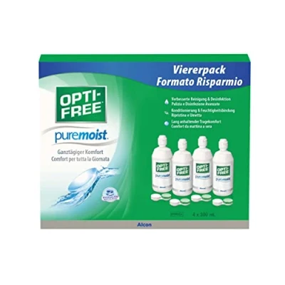 Obrázek Alcon Opti bez PureMoist System Pack, balení 4 kusů (4 x 300 ml)
