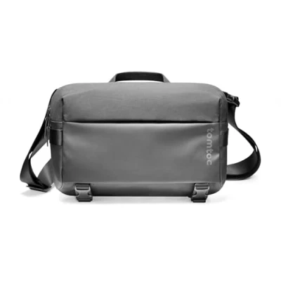 Obrázek tomtoc Pánská taška přes rameno vhodná pro 13palcový MacBook Air/Pro, 13 palců iPad 10 litrů Crossbody Messenger Bag Laptop Shoulder všední den, práci, volný čas, černá