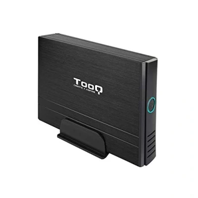 Obrázek TooQ TQE 3520B Gehäuse für 3,5&quot; Zoll Festplatten (IDE, SATA I/II/III, USB 2.0), Aluminium, LEDAnzeige, schwarze Farbe, 350 g.
