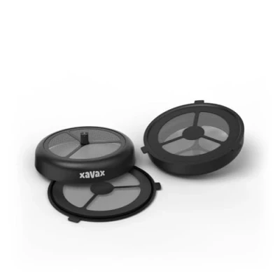 Obrázek Xavax Trvalá sada 2 ks (pro kávovary Philips Senseo a konstrukčně stejné na kávové kapsle, filtr mletou kávu, sypaný čaj, polštářky znovu plnitelné, vhodné do myčky kávu) černá
