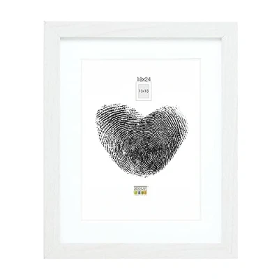 Obrázek Deknudt Frames Rámeček na obraz s paspartou bílý S66KF1 P1 18 x 24 cm 13 80 rám obrazy dřevo MDF zavěšení nebo vystavení obrázků