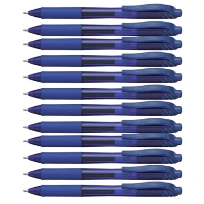Obrázek Pentel BL110 C gelové kuličkové pero EnerGel s tlakovou mechanikou 1 mm, 12 kusů, modré