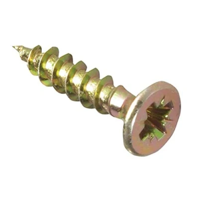 Obrázek Forge Fix víceúčelové šrouby s jedním závitem 4,0 x 17 mm zinková žlutá pasivace box 200 kusů