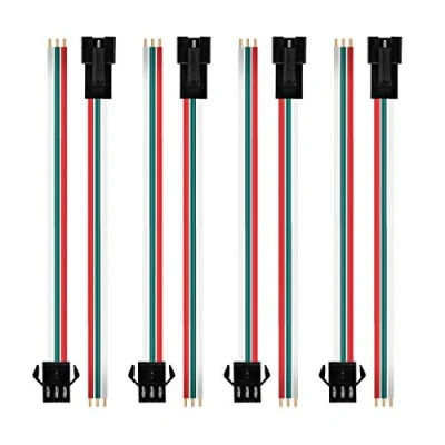 Obrázek BTF LIGHTING JST SM 3 Pin konektor pro WS2812B WS2811 WS2812 LED pásky samice 15 cm kabel 10 párů