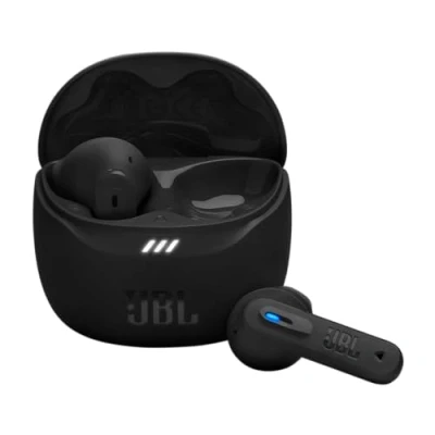 Obrázek JBL Tune Flex 2, bezdrátová Bluetooth sluchátka do uší s potlačením okolního šumu, doba přehrávání 48 h, IP54 ochrana proti vodě a prachu, multipointní spojení, ergonomický design, černá