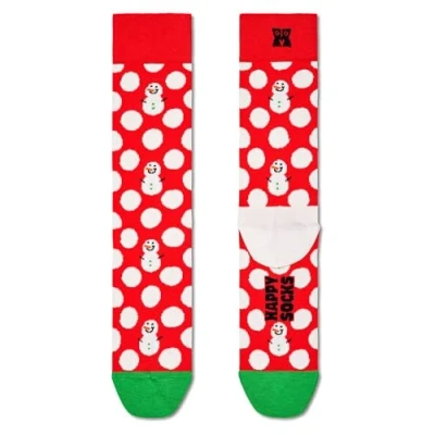 Obrázek Happy Socks Herren Big Dot Snowman Socken, Mehrfarbig (Multicolour 430), 7/10 (Herstellergröße: 41 46)