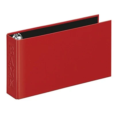 Obrázek VELOFLEX 4169221 Bankordner Classic DIN A6, pořadač kroužkový bankovní výpisy, 250 x 140 45 mm, červená