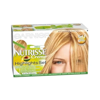 Obrázek Garnier Nutrisse Creme Highlights Sada 1 pro lehké zvýraznění, balení 3