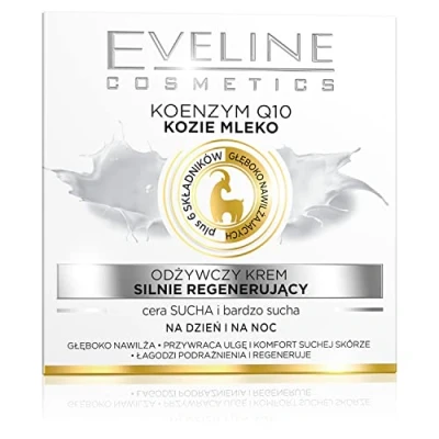 Obrázek Eveline Cosmetics Regenerační a vyživující krém s koenzymem Q10 intenzivní hydratační péče pro suchou velmi pokožku, den/noc, 50 ml