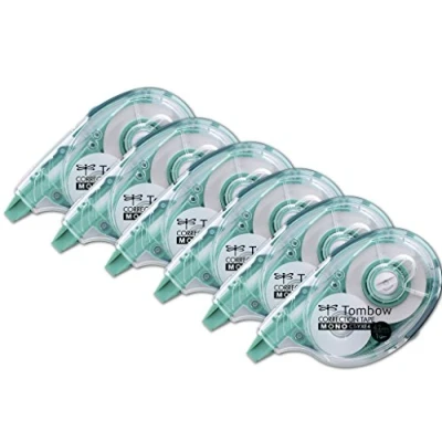 Obrázek Tombow CT YXE4 6P doplňovací korekční váleček YXE4, extra dlouhý pásek, 4,2 mm x 16 m, kancelářský balíček 6 kusů