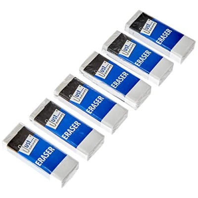 Obrázek Just Stationery mazací Guma, Bílá, 6 kusů