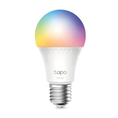 Obrázek Tapo TP Link L535E alexa žárovka E27, matná, vícebarevná stmívatelná chytrá Wi Fi žárovka, kompatibilní s asistenty Alexa, Siri nebo Google Assistant, monitorování energie, není nutný rozbočovač