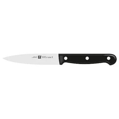 Obrázek ZWILLING Twin Chef špikovací nůž / na zdobení, délka čepele: 10 cm, malý list čepele, speciální nerezová ocel plastová rukojeť v designu nýtů, černý
