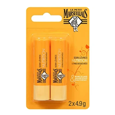 Obrázek Le Petit Marseillais Péče o rty s Shea, mandlí a arganem 2 x 4,9 g z Francie