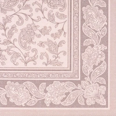 Obrázek Papstar, 50 ubrousků &quot;ROYAL Collection&quot; 1/4 ohyb 40 cm x MOCCA &quot;Ornamenty&quot;, # 19894