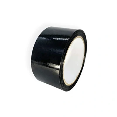 Obrázek Lepicí páska černá, 48 mm x 66 m, univerzální z polypropylenové balicí pásky (černá, 6)