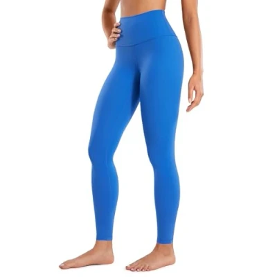 Obrázek CRZ YOGA Butterluxe dámské sportovní legíny s vysokým pasem neprůhledné na jógu kalhoty Workout Gym 64 cm/71 cm, Třpytivé modré