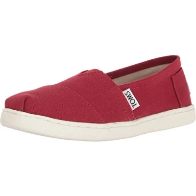 Obrázek TOMS Unisex Dětské Alpargata Core ploché pantofle, červená