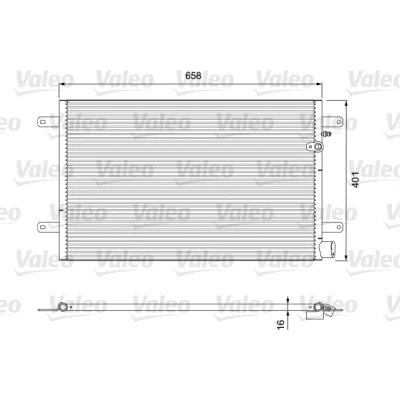 Obrázek Valeo 814004 kondenzátor, klimatizace