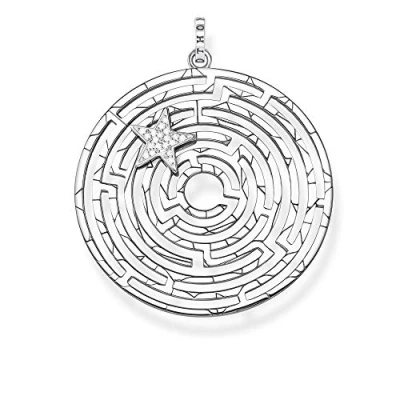 Obrázek Thomas Sabo Dámský přívěsek Labyrinth se stříbrnou hvězdou 925 sterlingové stříbro PE852 643 14