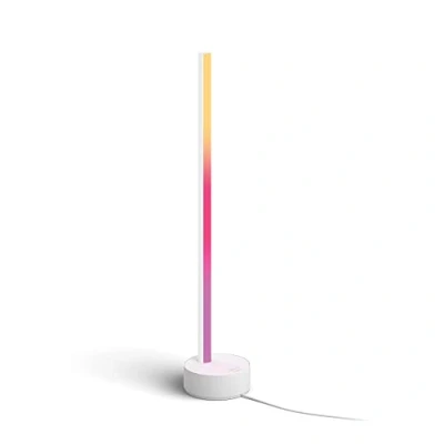 Obrázek Philips Hue Stolní lampa Gradient Signe, bílá, 730 lm, 16 milionů barev a barevných přechodů, stmívatelná, regulovatelná přes aplikaci, kompatibilní s Amazon Alexa (Echo, Echo Dot)