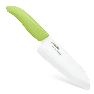 Obrázek Kyocera GEN GREEN keramický nůž Santoku čepel 14 cm ergonomicky tvarovaná rukojeť extrémně ostrý kuchyňský kuchařský profesionální na maso
