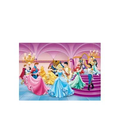 Obrázek AG Design FTDs1928 Disney Princess princezny, papírová fototapeta dětský pokoj 255 x 180 cm 2 díly, papír, multicolor, 0,1