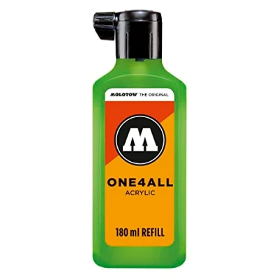 Obrázek Molotow ONE4ALL Refill Acryl, Farbe 222 kacao77 universes green 180 ml, Nachfülltinte für Permanentmarker