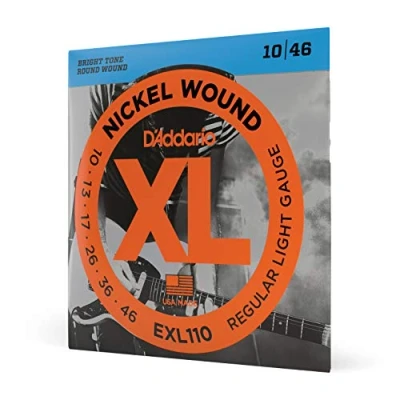 Obrázek D&#039;Addario Kytarové struny E kytara pro elektrické kytary elektrickou kytaru EXL110 Regular Light, 1046 1 kus