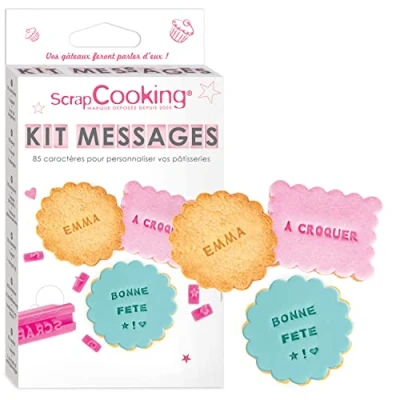 Obrázek ScrapCooking 3700392420413 Meldungen für Kekse, Kunststoff, Rose, 18 x 10 2.8 cm