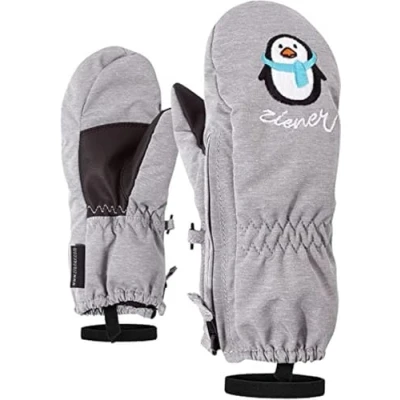Obrázek Ziener Baby LE Zoo MINIS glove lyžařské rukavice / zimní sporty teplé, prodyšné, šedé (světle melanž), 92 cm