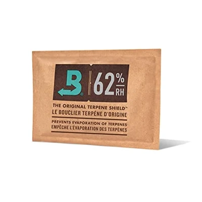 Obrázek Boveda Pro skladování bylin 2cestná kontrola vlhkosti relativní 62 % velikost 67 chrání až 450 g květu zabraňuje ztrátě terpenů při vysychání a tvorbě plísní 1 kus