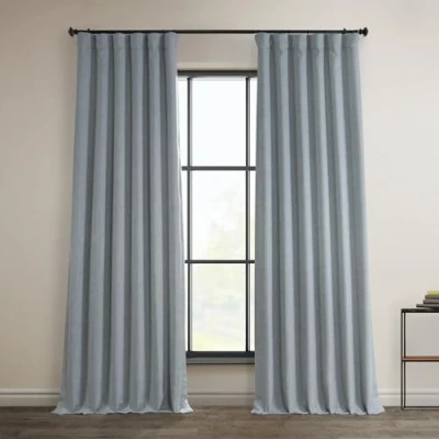 Obrázek HPD Half Price Drapes Vorhänge aus Kunstleinen, strukturiert, Raumverdunkelungsvorhänge für Schlafzimmer, 213 cm lang, 1 Panel, 127 x (B L), Wohnzimmer, Heimdekoration, Grau