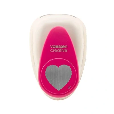 Obrázek Vaessen Creative 21437 170 Locher Herz, Kunststoff, weiß, 4.5 x 4.6 cm